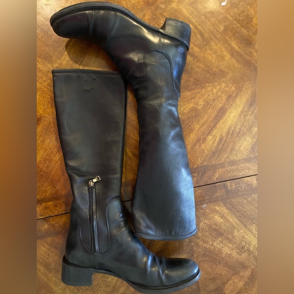 Prada Shoes - Prada Black Leather Sole Boots